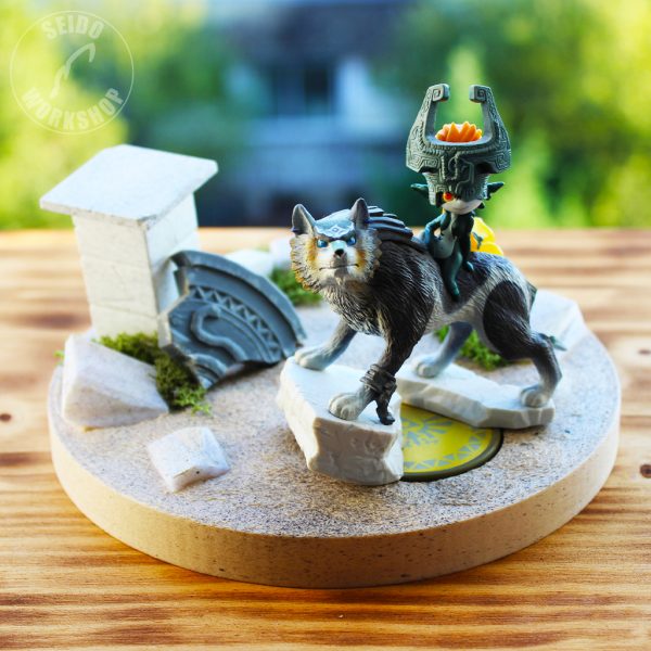 Diorama pour Amiibo – Link Loup & Midona